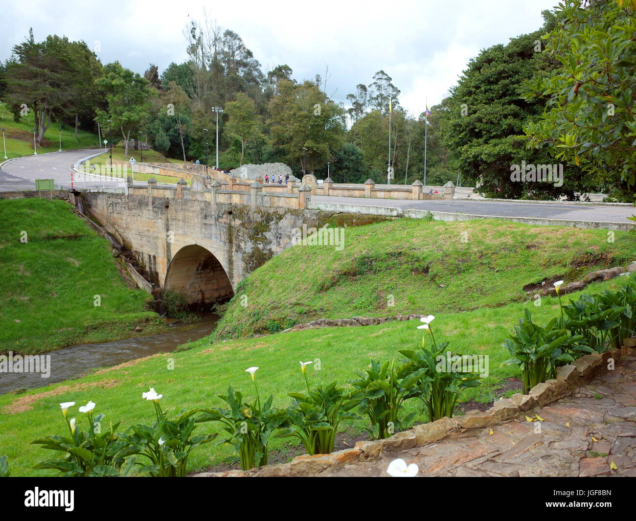 Puente de Boyaca, the site of the famous Battle of Boyaca where the army of Simon Bolivar, with the help of the British Legion, secured the independen Stock Photo