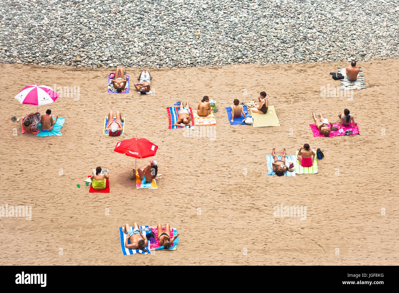 The beach of Lima, Peru. Stock Photo
