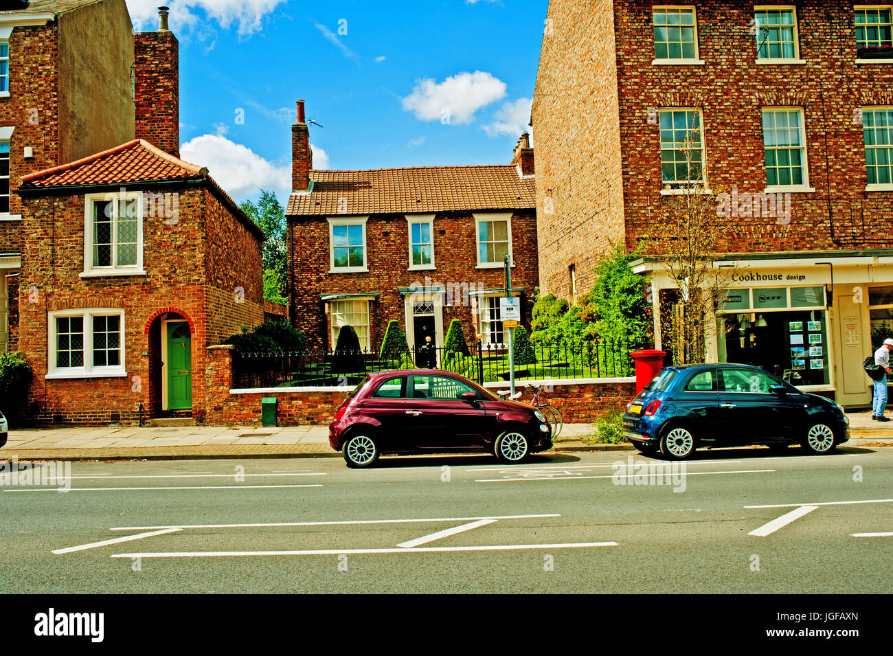 period housing, Monk Gate, York Stock Photo Alamy