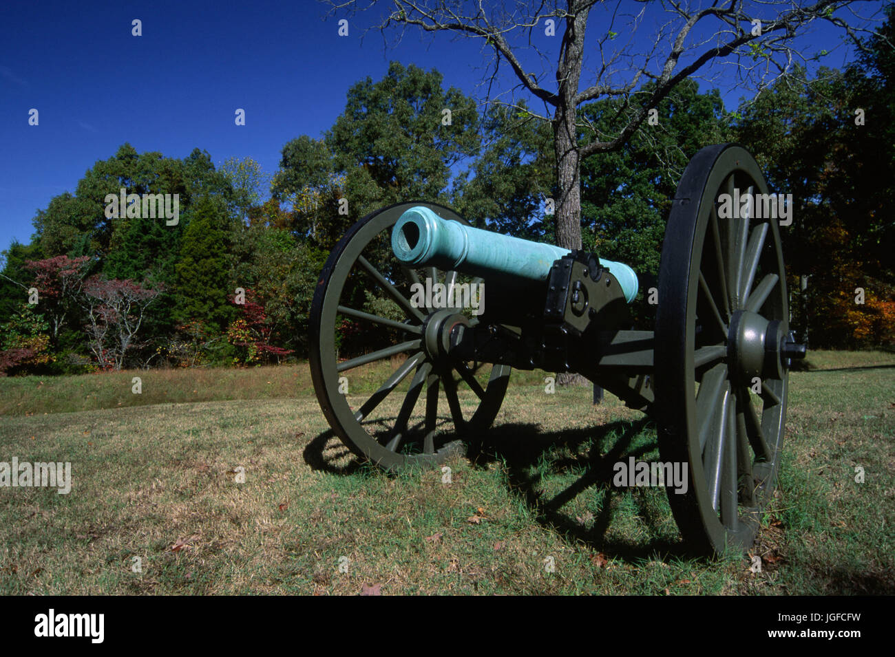 Cannon, Fort Donelson National Battlefield, Tennessee Stock Photo