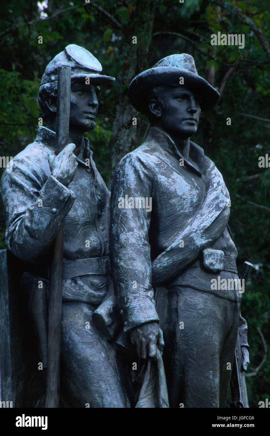Confederate Memorial, Shiloh National Military Park, Tennessee Stock
