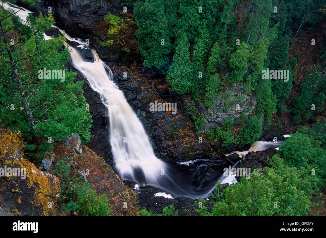 Big Manitou Falls, Pattison State Park, Wisconsin Stock Photo Alamy