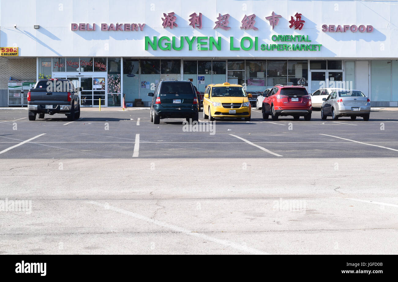 Vietnamese grocery store in an American city Stock Photo