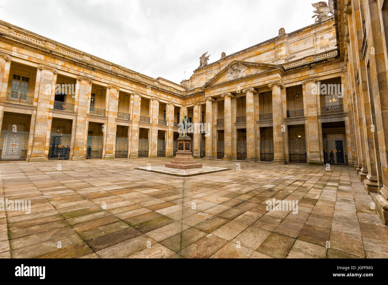 Interior of the Capitolio Nacional in Bogita, Colombia. Stock Photo