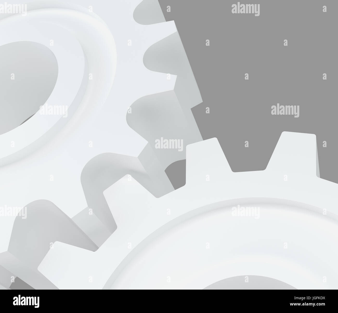 Gears on the gray background. 3d rendering Stock Photo Alamy