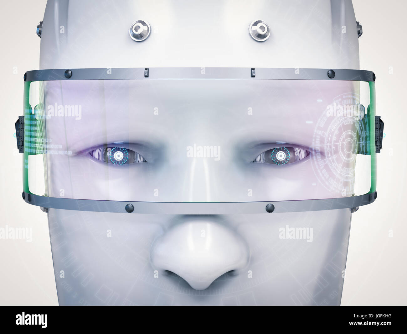 Cyborg face hi-res stock photography and images - Alamy