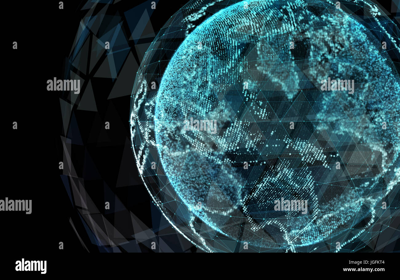 Digital World. Computer graphics made Stock Photo - Alamy