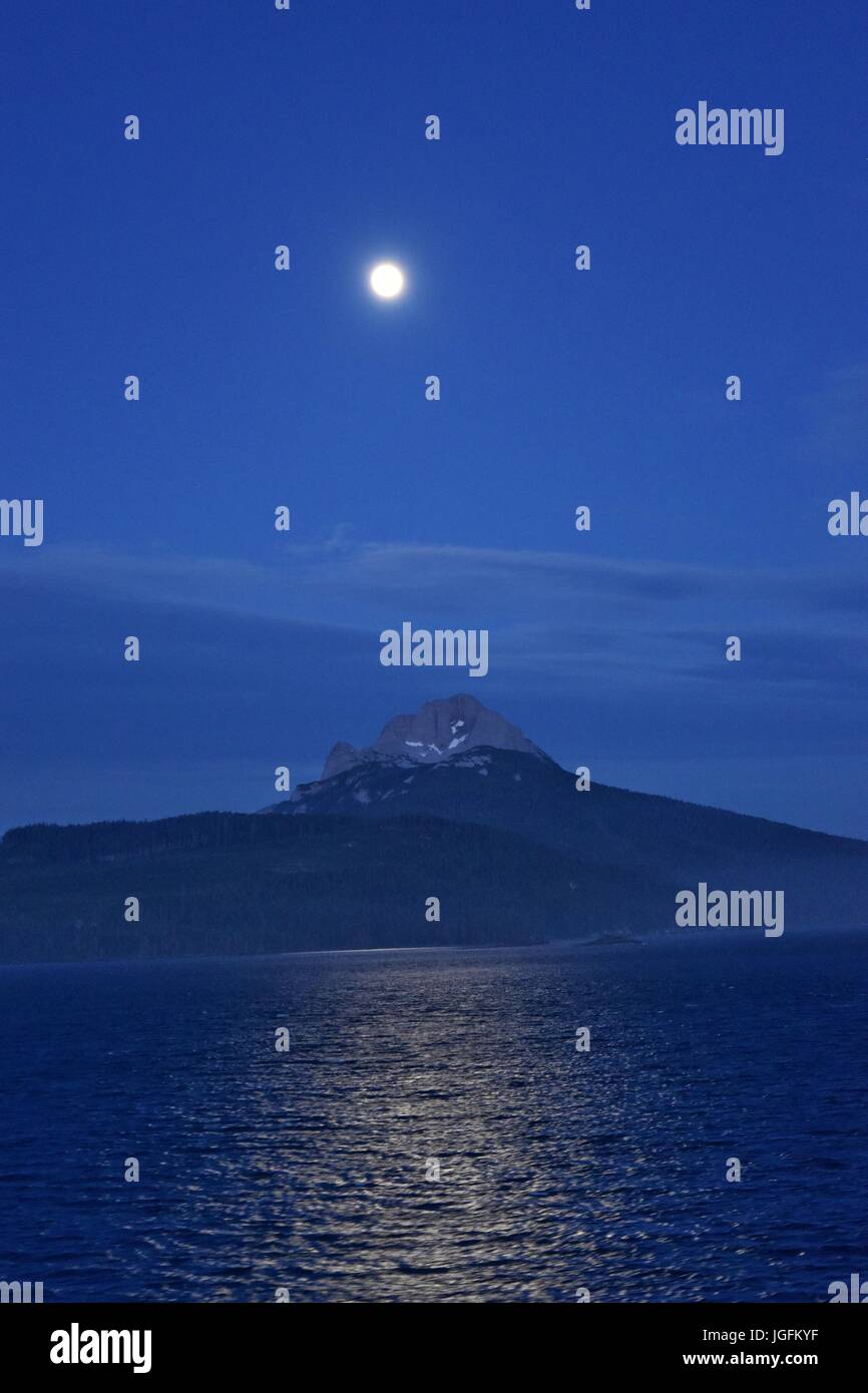 Night time in Alaska's Inside Passage Stock Photo Alamy