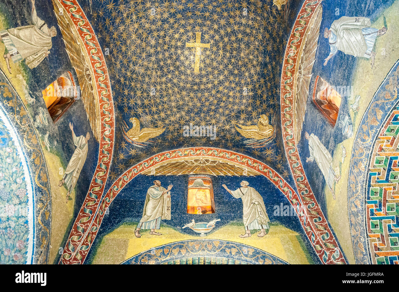 Mosaic from Ravenna Stock Photo