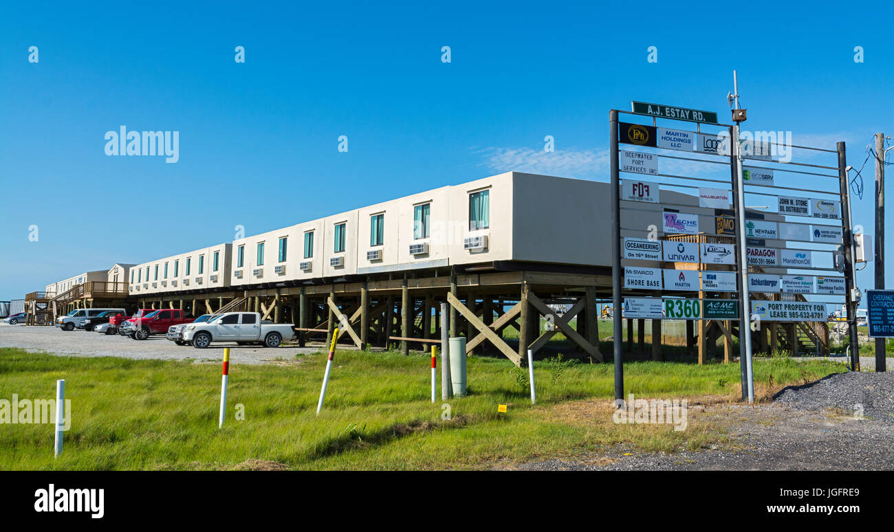 Louisiana, Lafourche Parish, Port Fourchon, land base for offshore oil