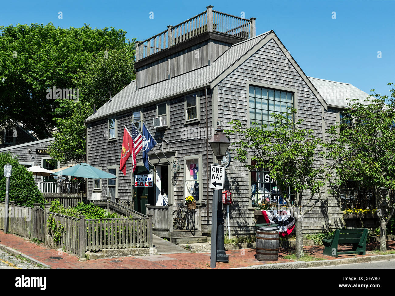 Charming shop exterior, Nantucket, Massachusetts, USA Stock Photo Alamy