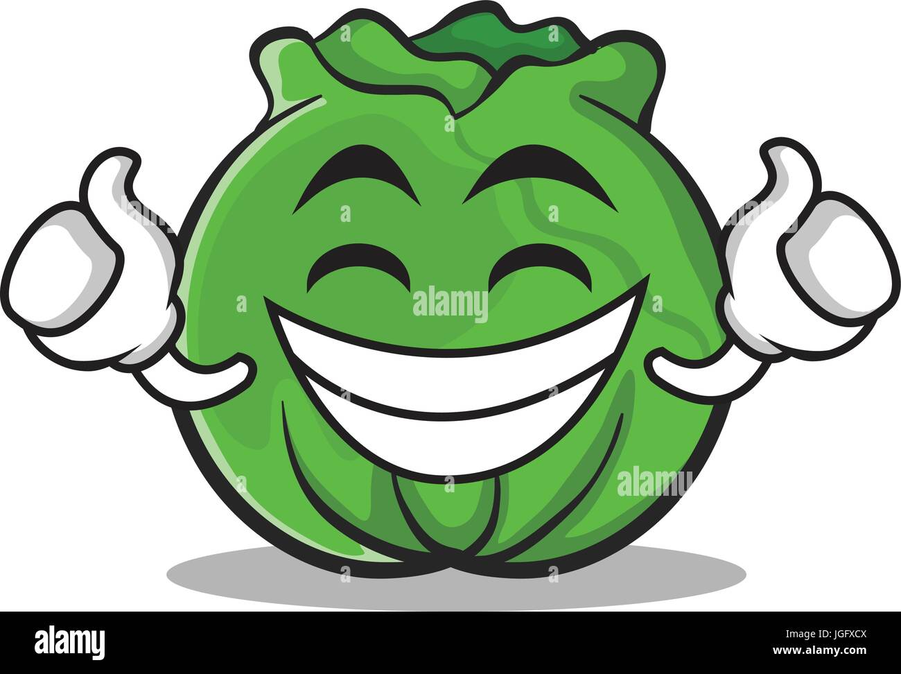 Proud cabbage cartoon character style Stock Vector Image & Art - Alamy