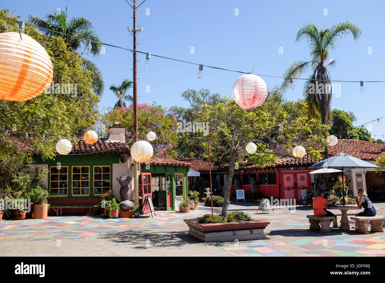 Spanish Village Art Center, Balboa Park, San Diego, California Stock