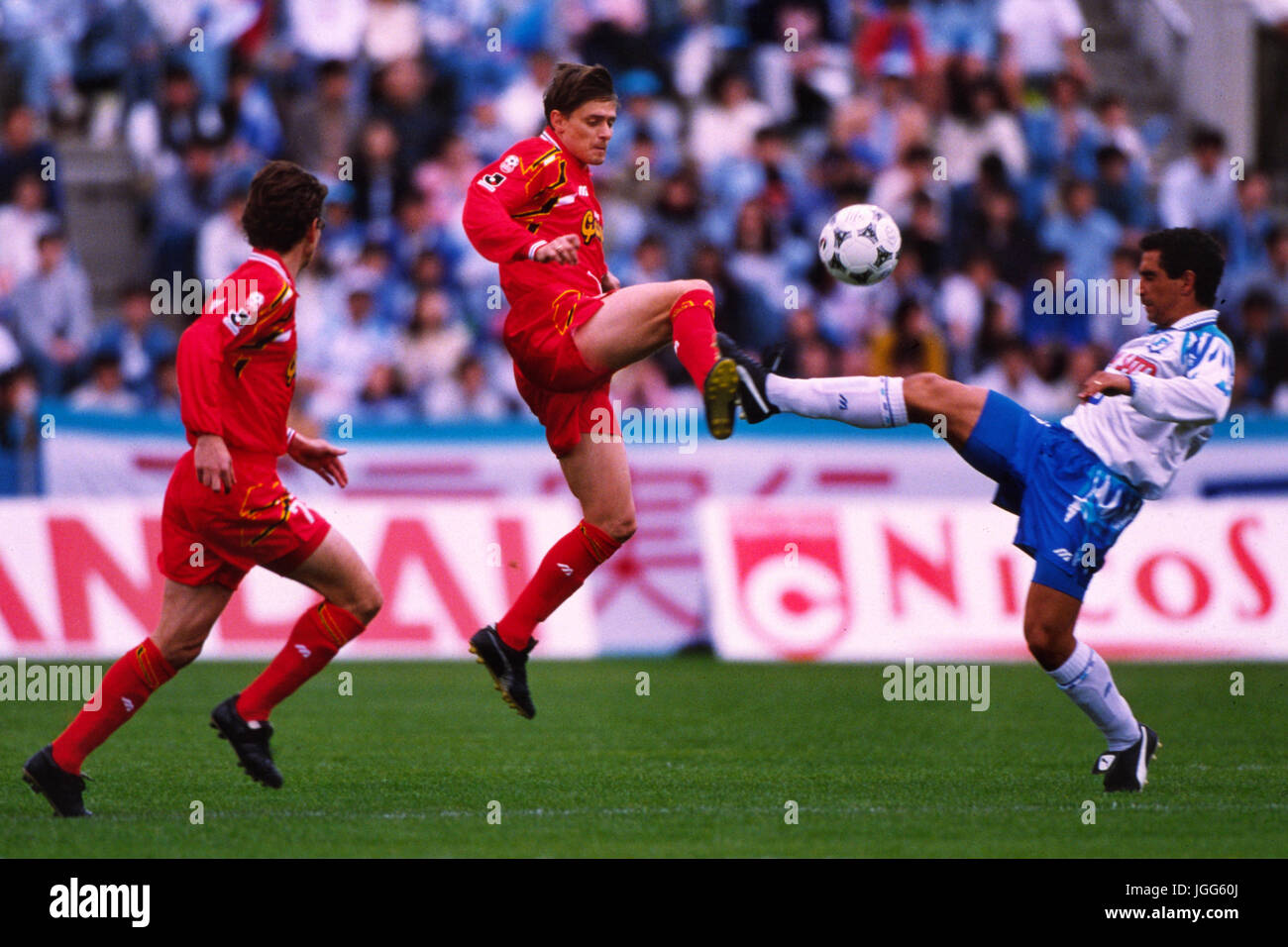 Kanagawa, Japan. 25th Apr, 1995. Dragan Stojkovic (Grampus) Football/Soccer : 1995 J.League Suntory Series (1st Stage) match between Yokohama Flugels and Nagoya Grampus Eight at Mitsuzawa Stadium in Kanagawa, Japan . Credit: Katsuro Okazawa/AFLO/Alamy Live News Stock Photo