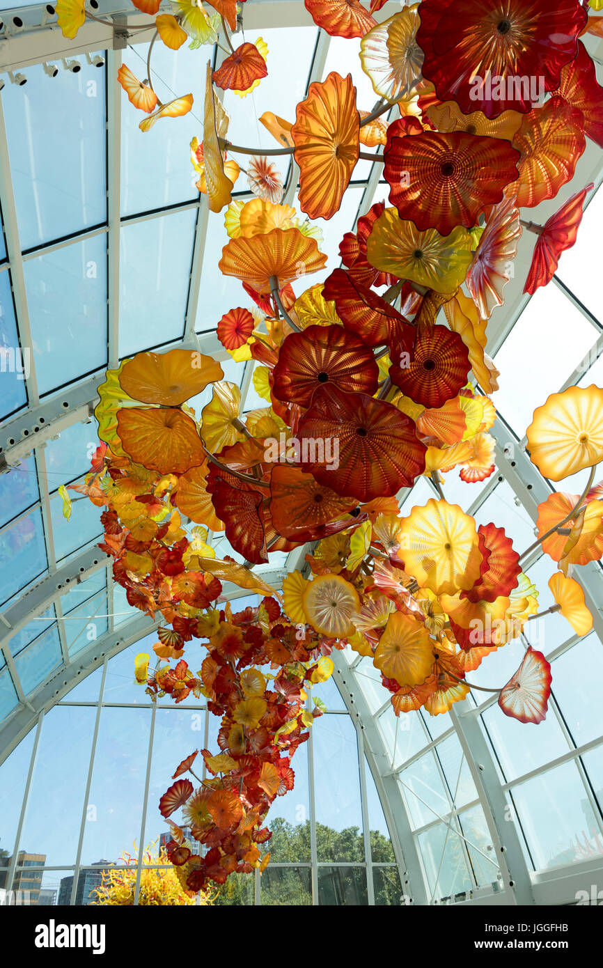 Chihuly Garden and Glass, Seattle Center, Washginton State Stock Photo