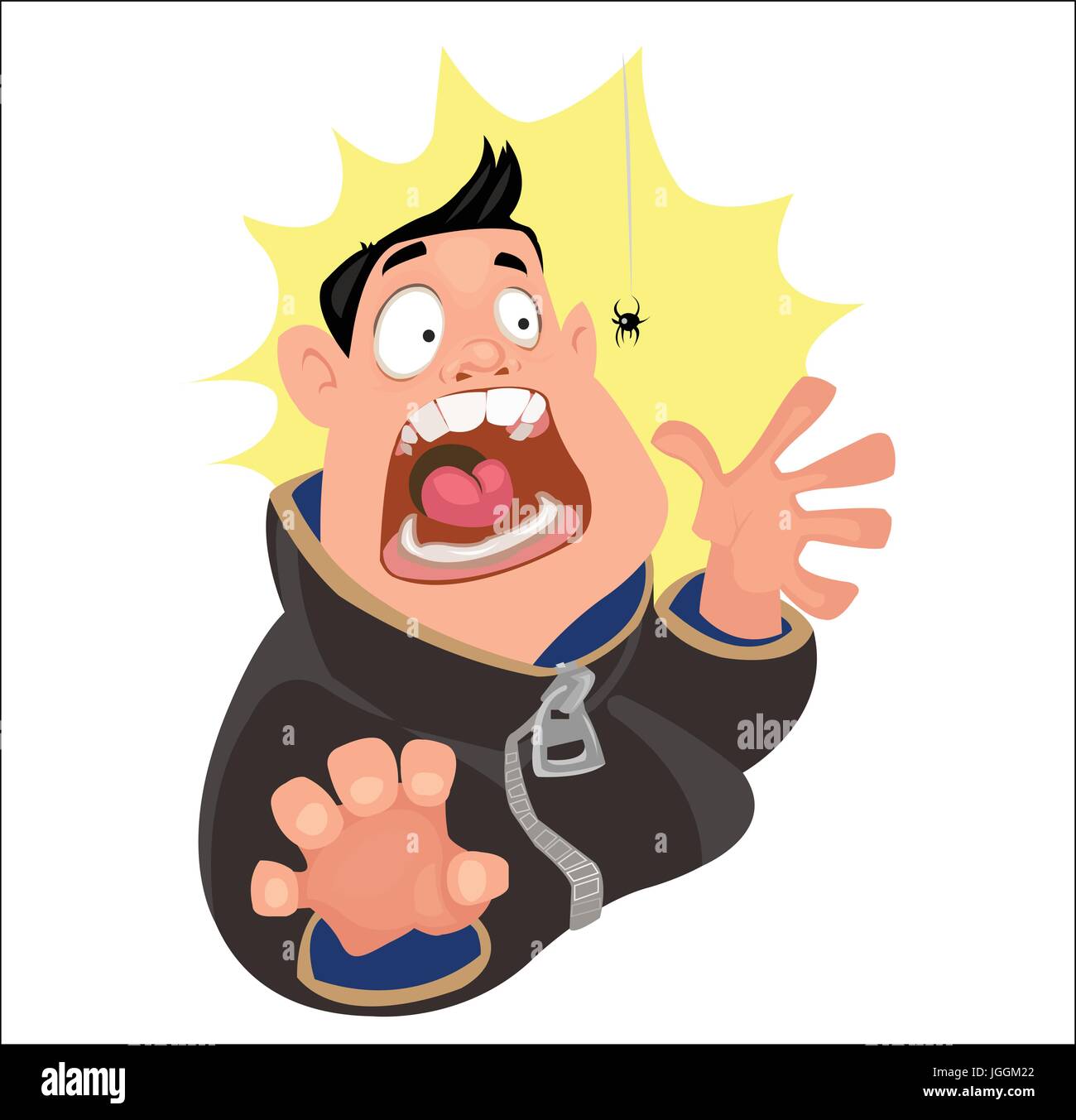 Vector illustration of Crazy man cartoon Stock Vector Image & Art - Alamy