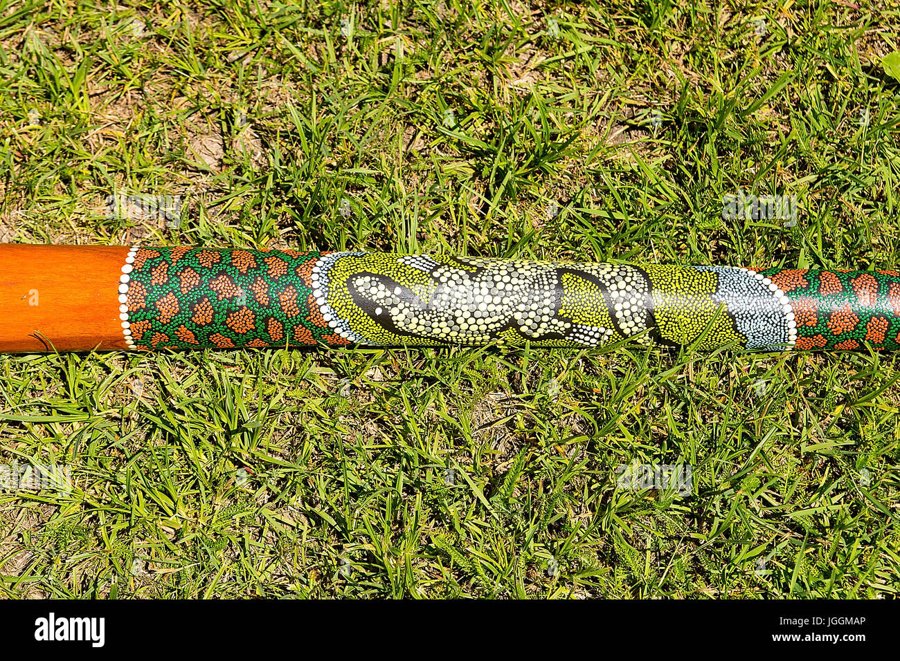 Didgeridoo traditional aboriginal instrument from Australia Stock Photo Alamy