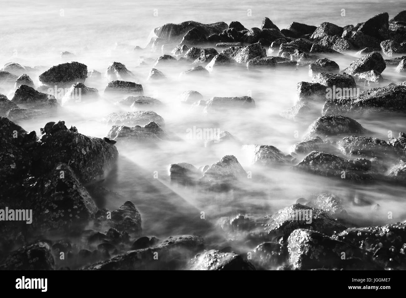 Borkum Rocks in the sea Stock Photo