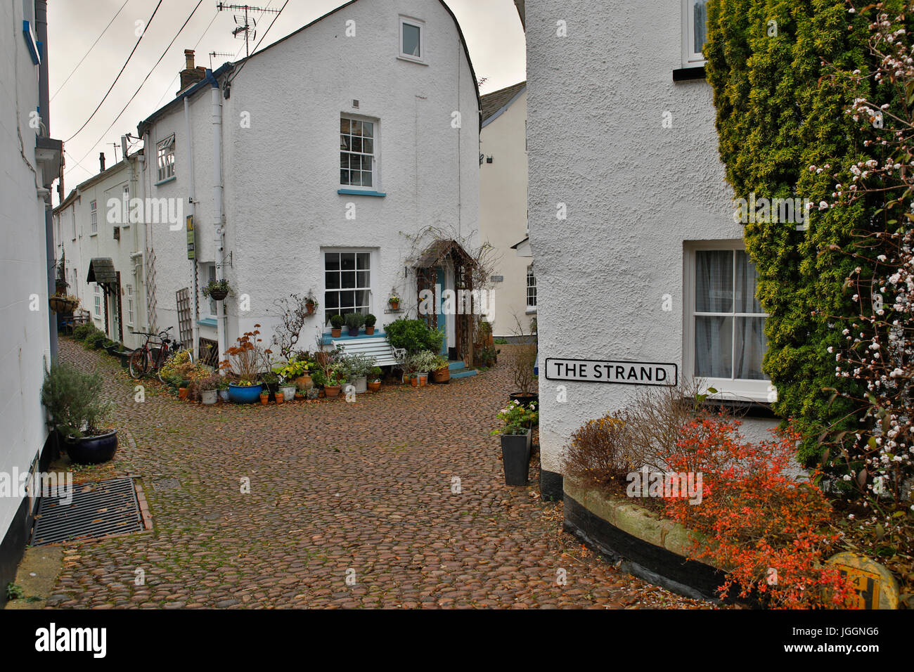 Houses; Lympstone; Devon; UK Stock Photo