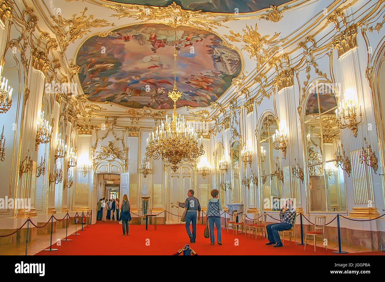 Schonbrunn palace interior hi-res stock photography and images - Alamy