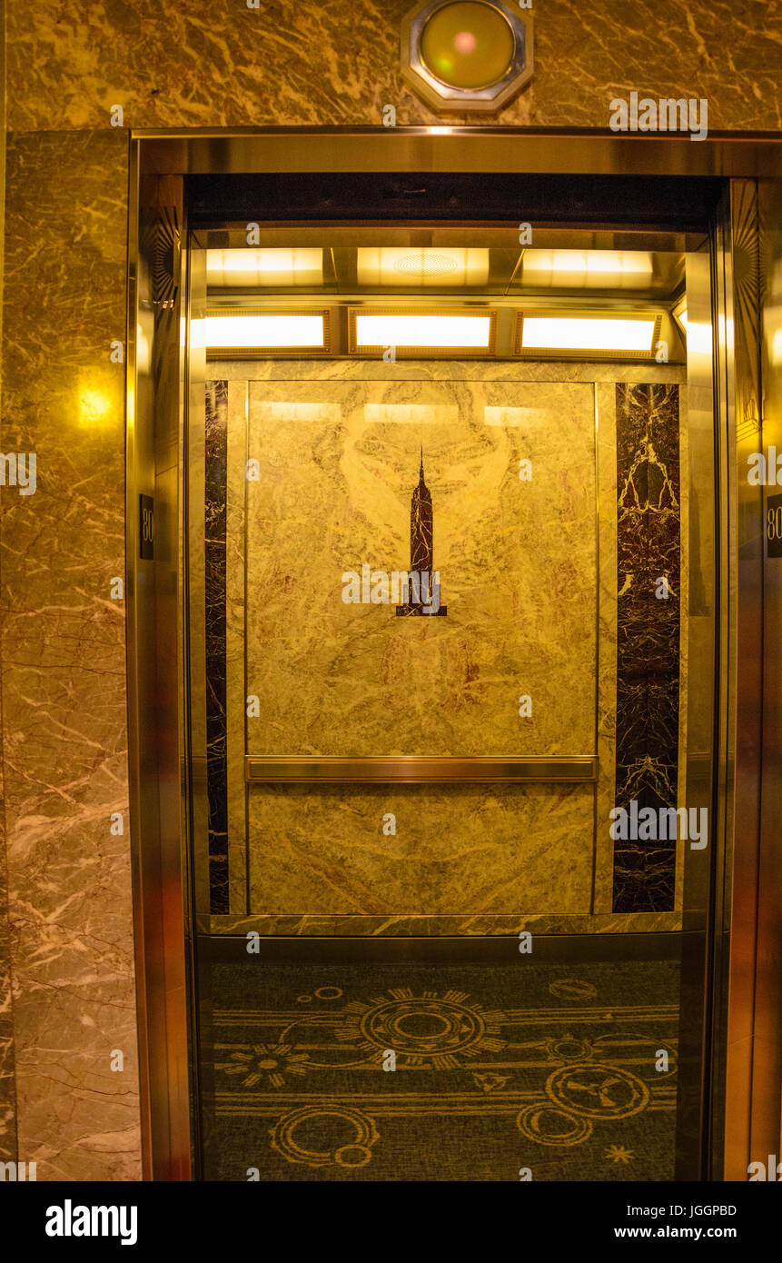 Interior of the Empire State Building located in the Financial District