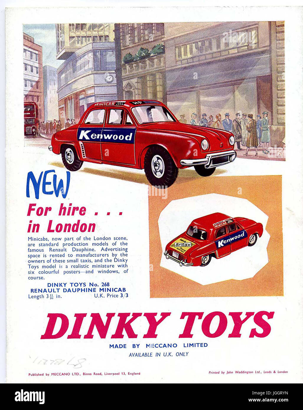 G 1960's Vintage Advert from Meccano Magazine DINKY TOYS & HORNBY