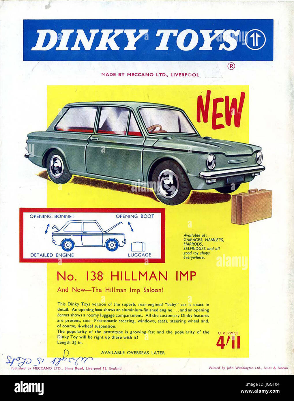 Matchbox Toys 1960's Shop Display Sign Poster Advert Point of Sale Leaflet no 2 