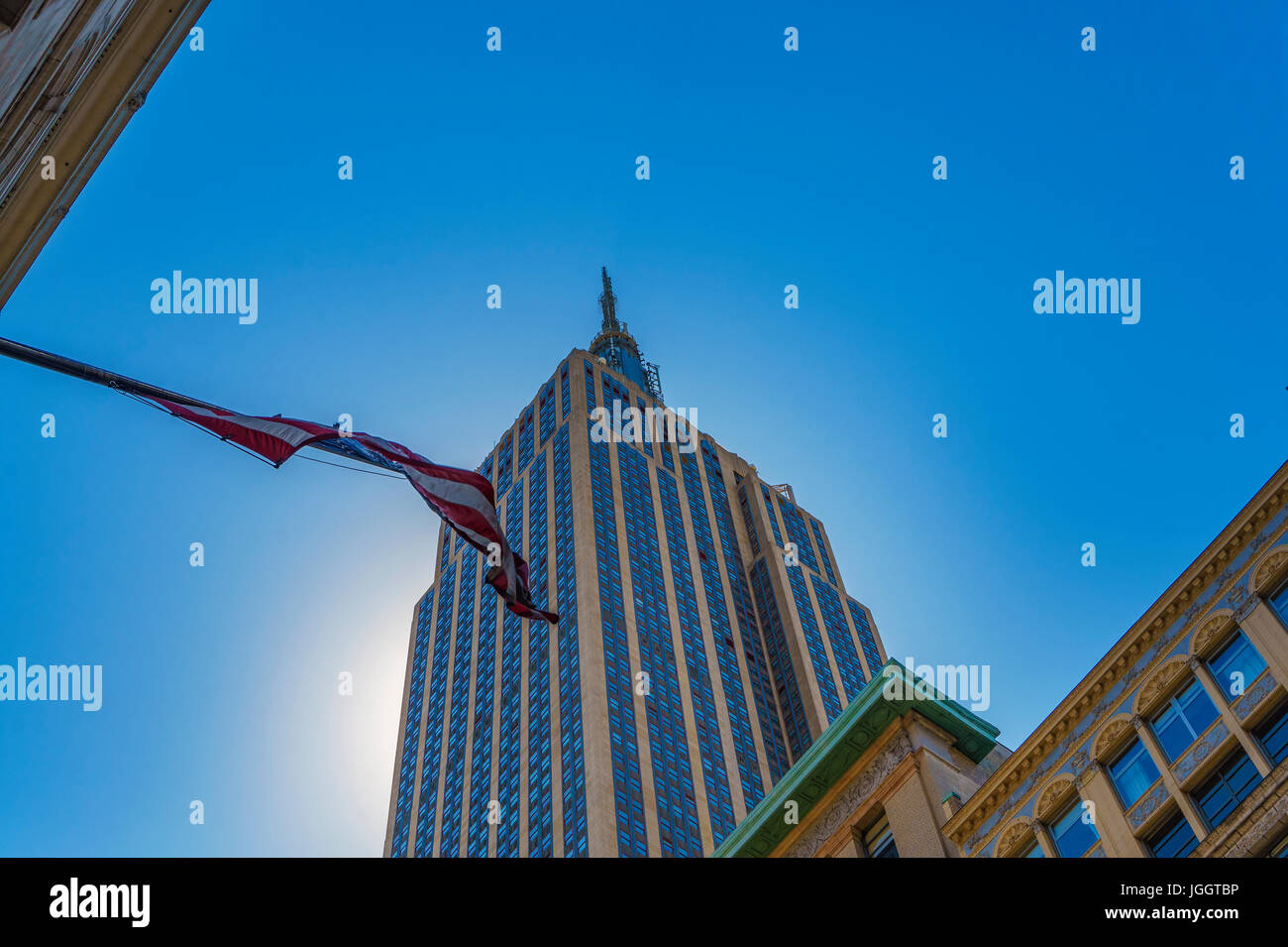 Urban view at the center of New York city. Architectural Buildings and