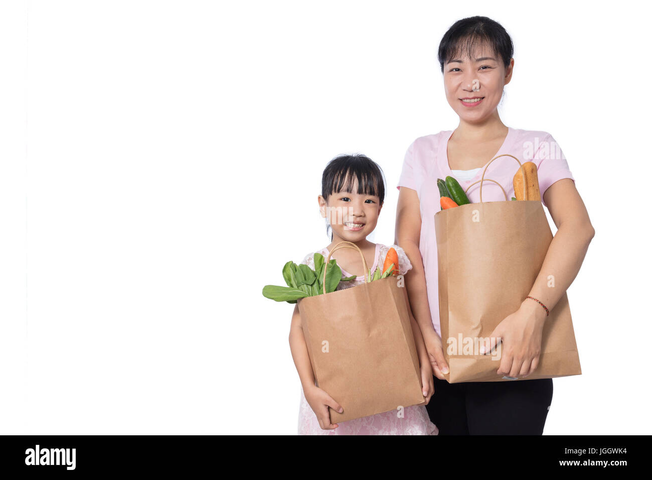 Child Carrying Grocery Bags: Over 201 Royalty-Free Licensable