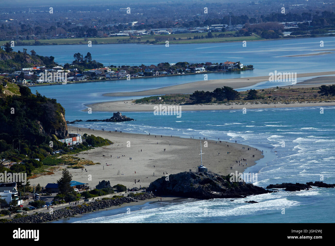 Sumner Beach, estuary of the Heathcote and Avon Rivers, Christchurch