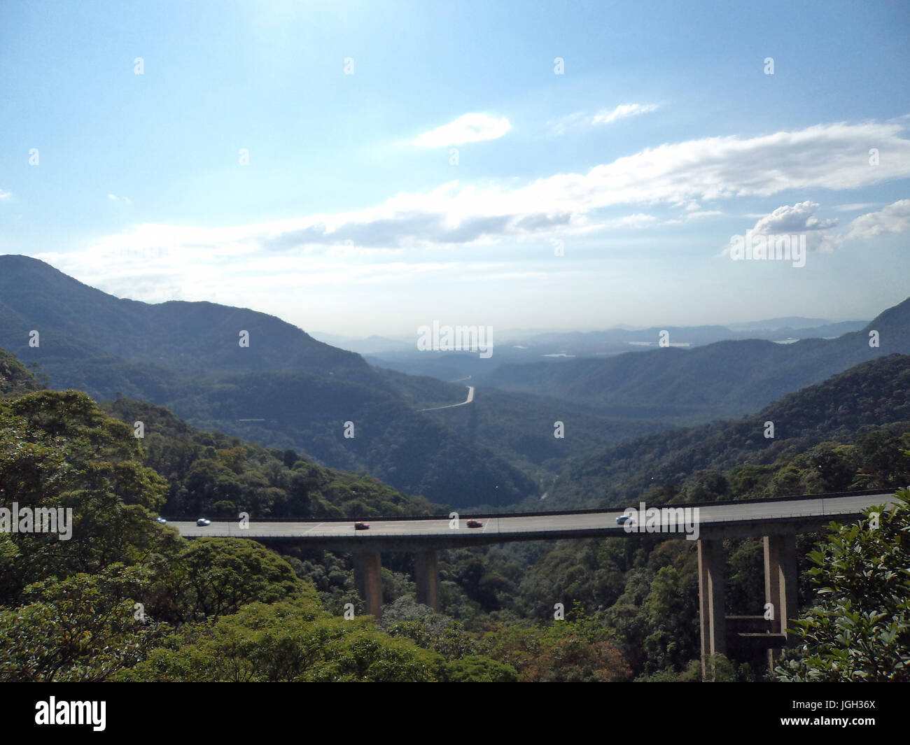 Highway of the Imigrantes, SP-160, 2011, São Bernardo do Campo, São Paulo, Brazil. Stock Photo