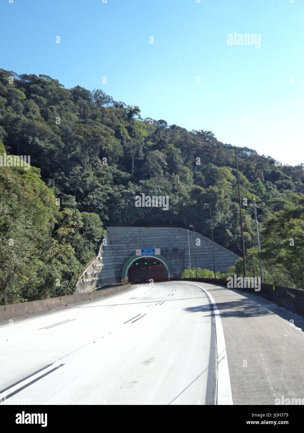 Highway of the Imigrantes, SP-160, 2011, São Bernardo do Campo, São Paulo, Brazil. Stock Photo