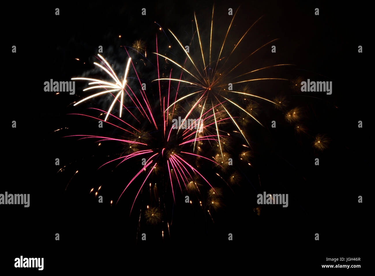 The 4th of July Fireworks at Cupertino, CA Stock Photo Alamy