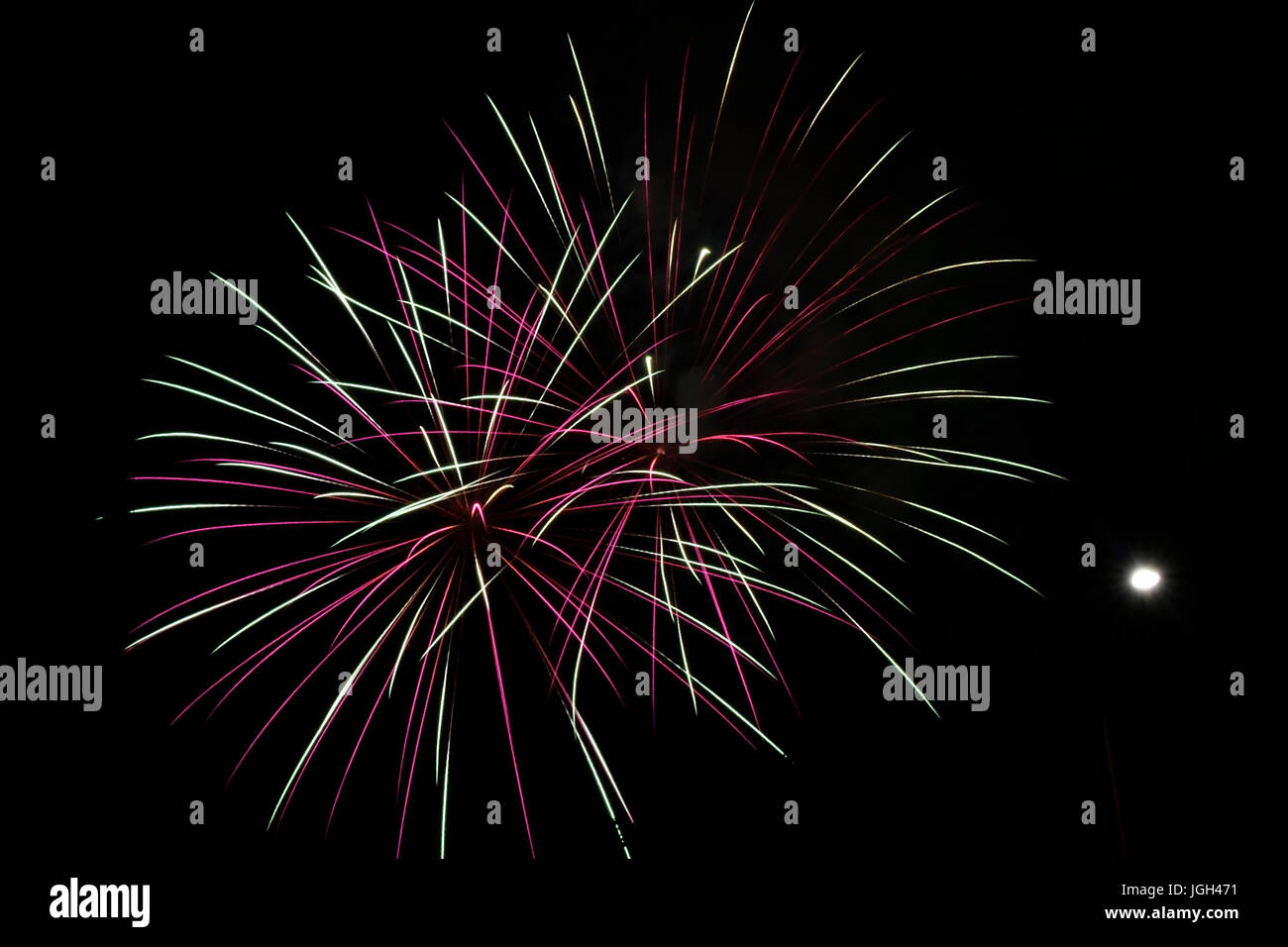 The 4th of July Fireworks at Cupertino, CA Stock Photo Alamy