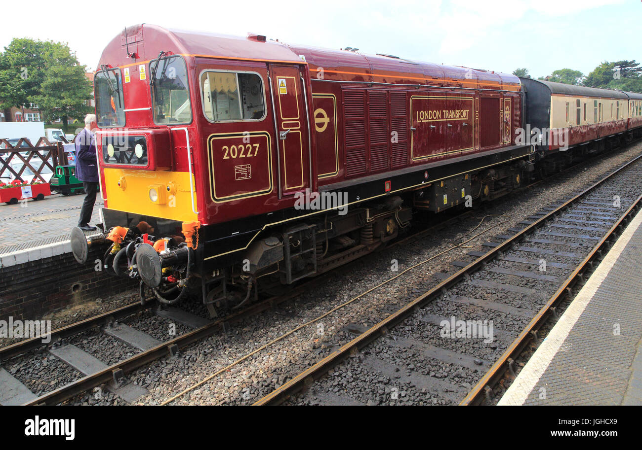 Heritage steam railway, Sheringham station, North Norfolk Railway, England, UK Stock Photo