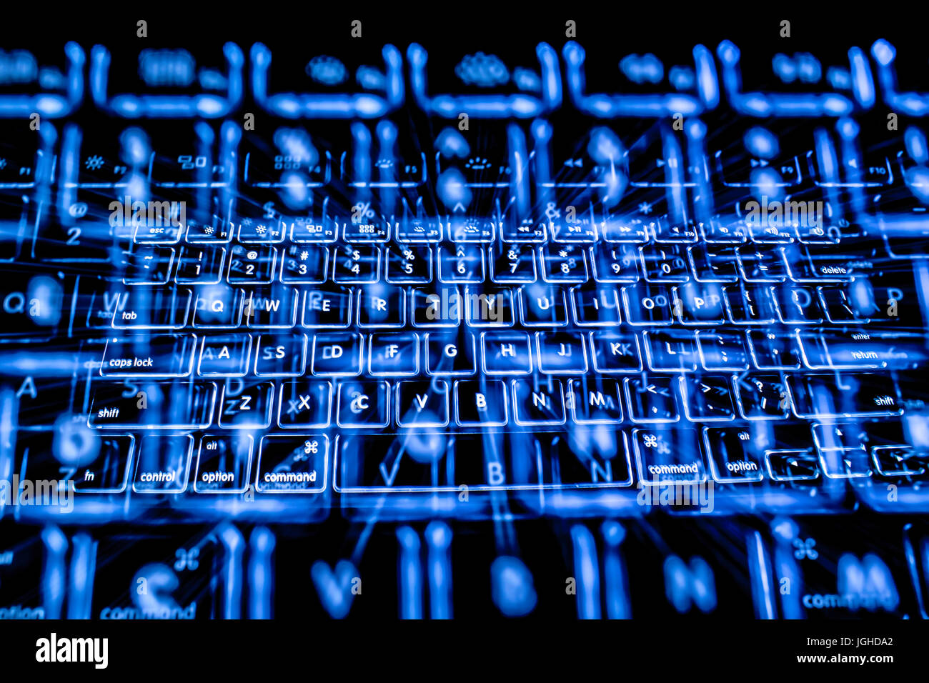 Keyboard zoom effect Stock Photo Alamy