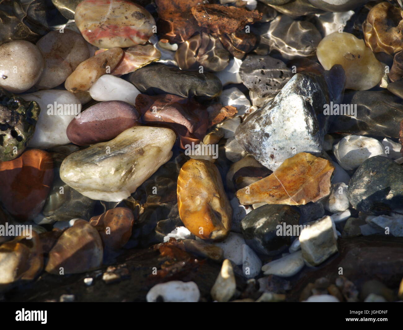 Ancient Stream Bed Rounded Rocks rocks on a stream bed Stock Photo - Alamy