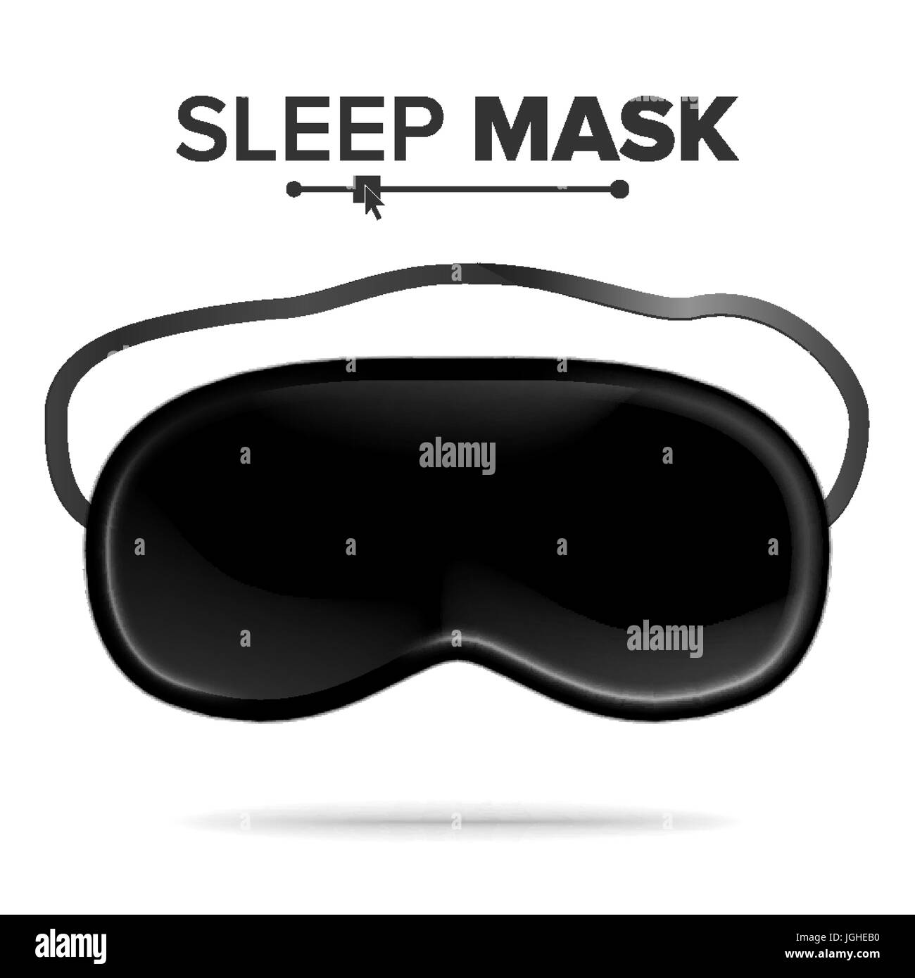 Sleep Mask Vector. Isolated Illustration Of Sleeping Mask Eyes. Help To ...
