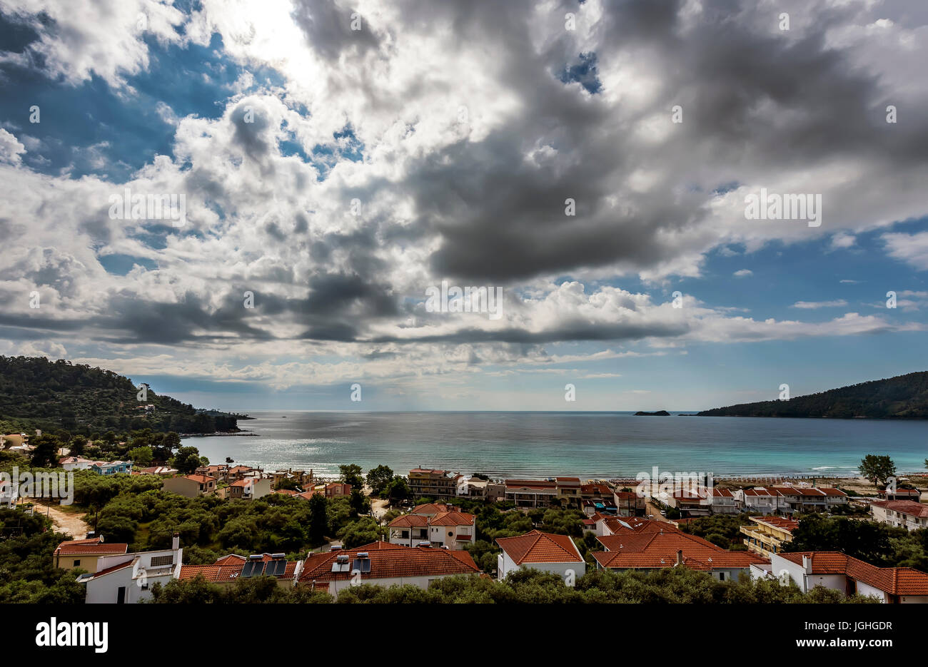 Golden Beach, Skala Panagia, Thassos Stock Photo - Alamy