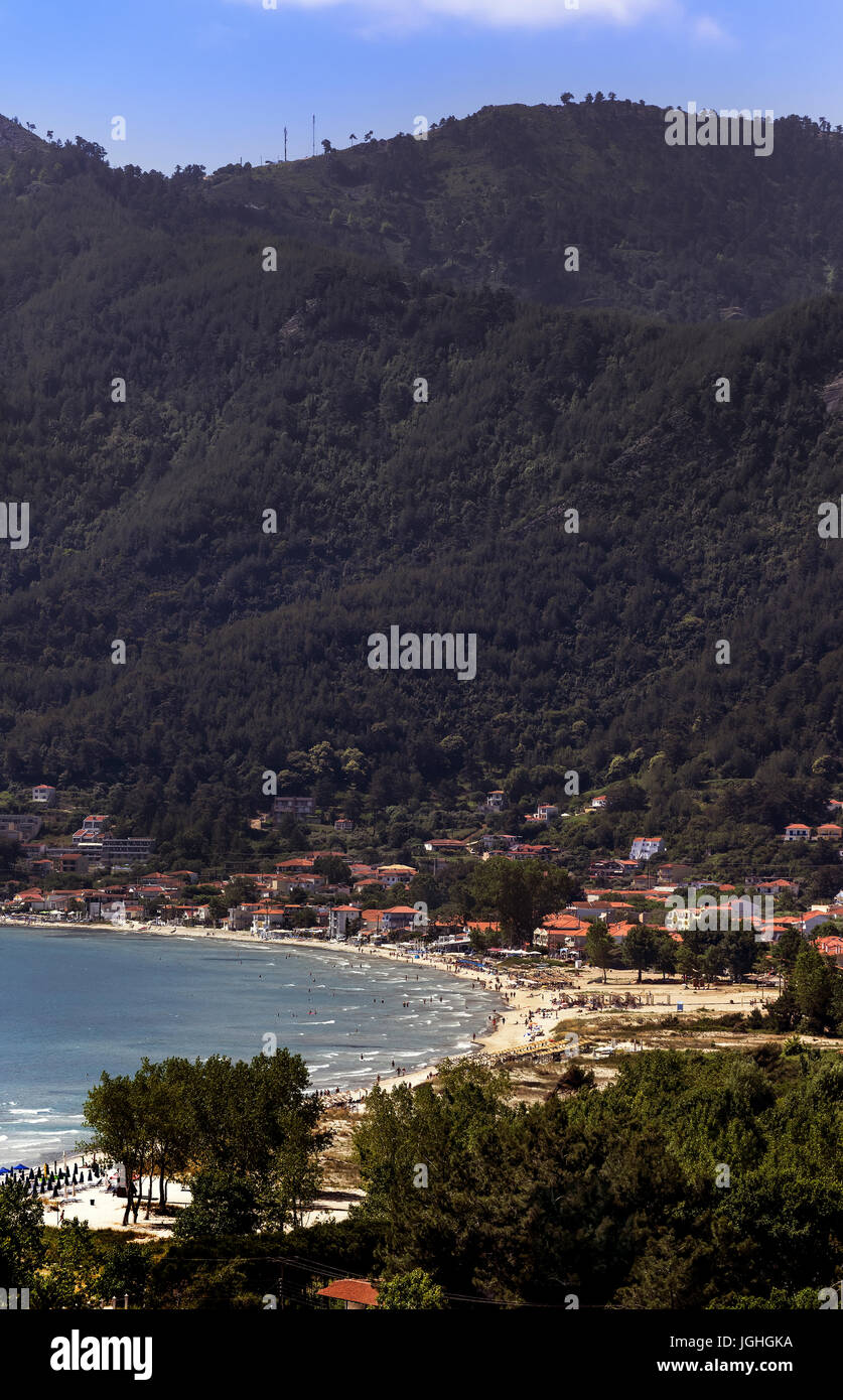Golden Beach, Skala Potamia Thassos Stock Photo Alamy