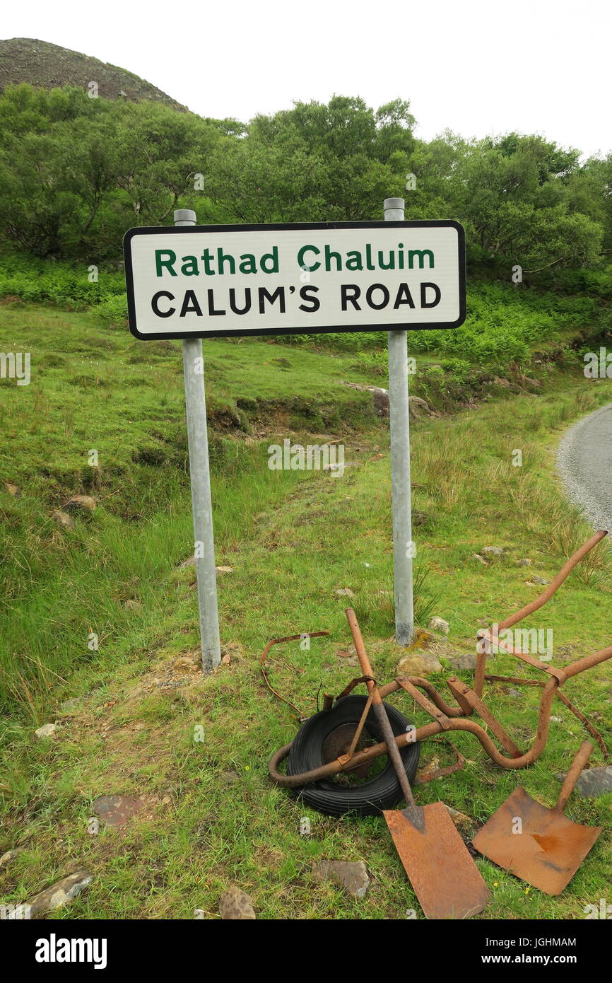 Calum's Road, Raasay, Hebrides, Scotland Stock Photo