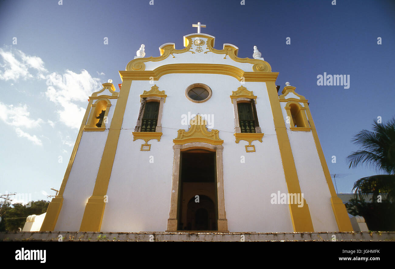 Nossa senhora dos remedios, Church, Fernando de Noronha, Pernambuco - Brazil Stock Photo