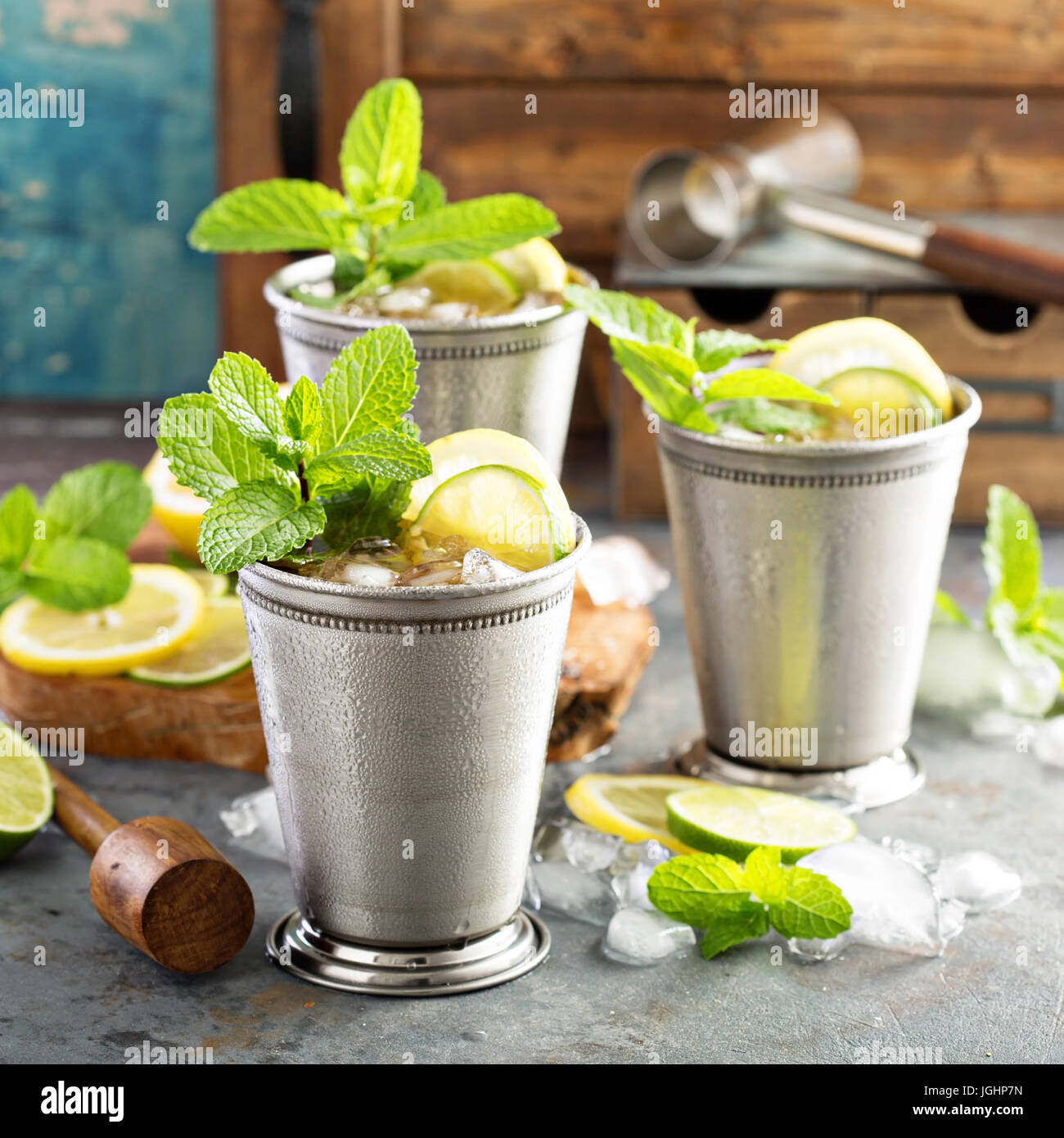 Classic mint julep cocktail Stock Photo Alamy