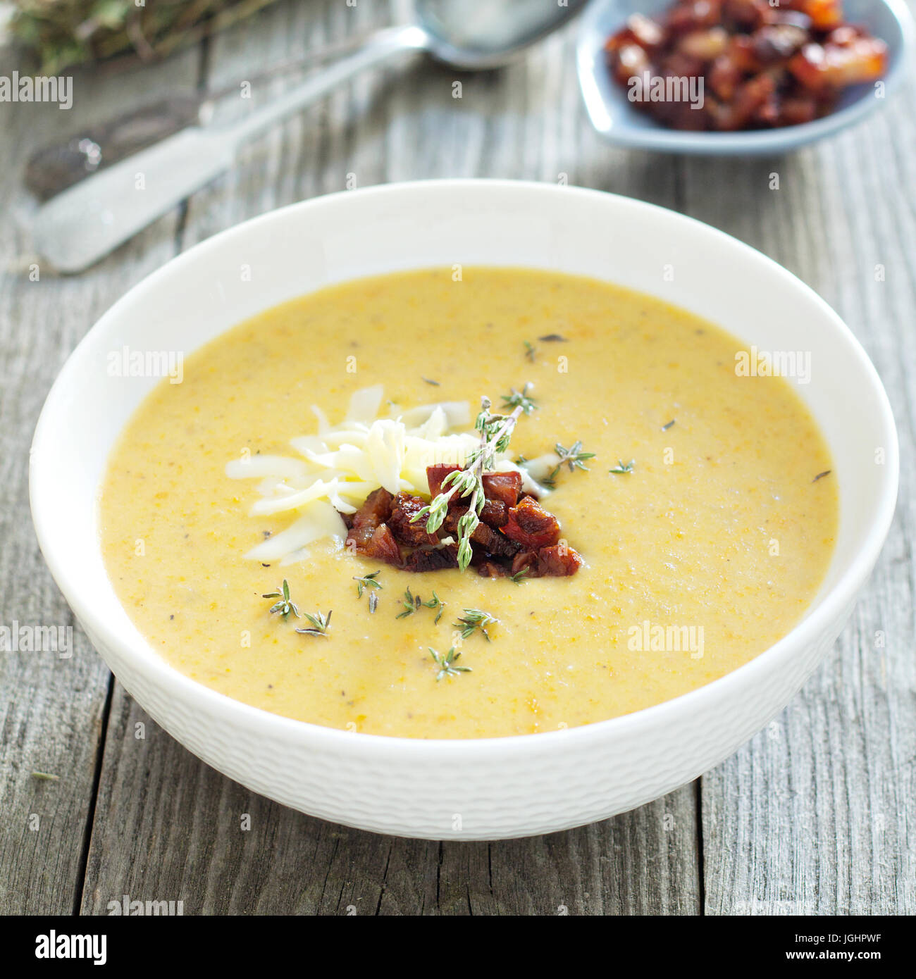 Potato cream soup Stock Photo