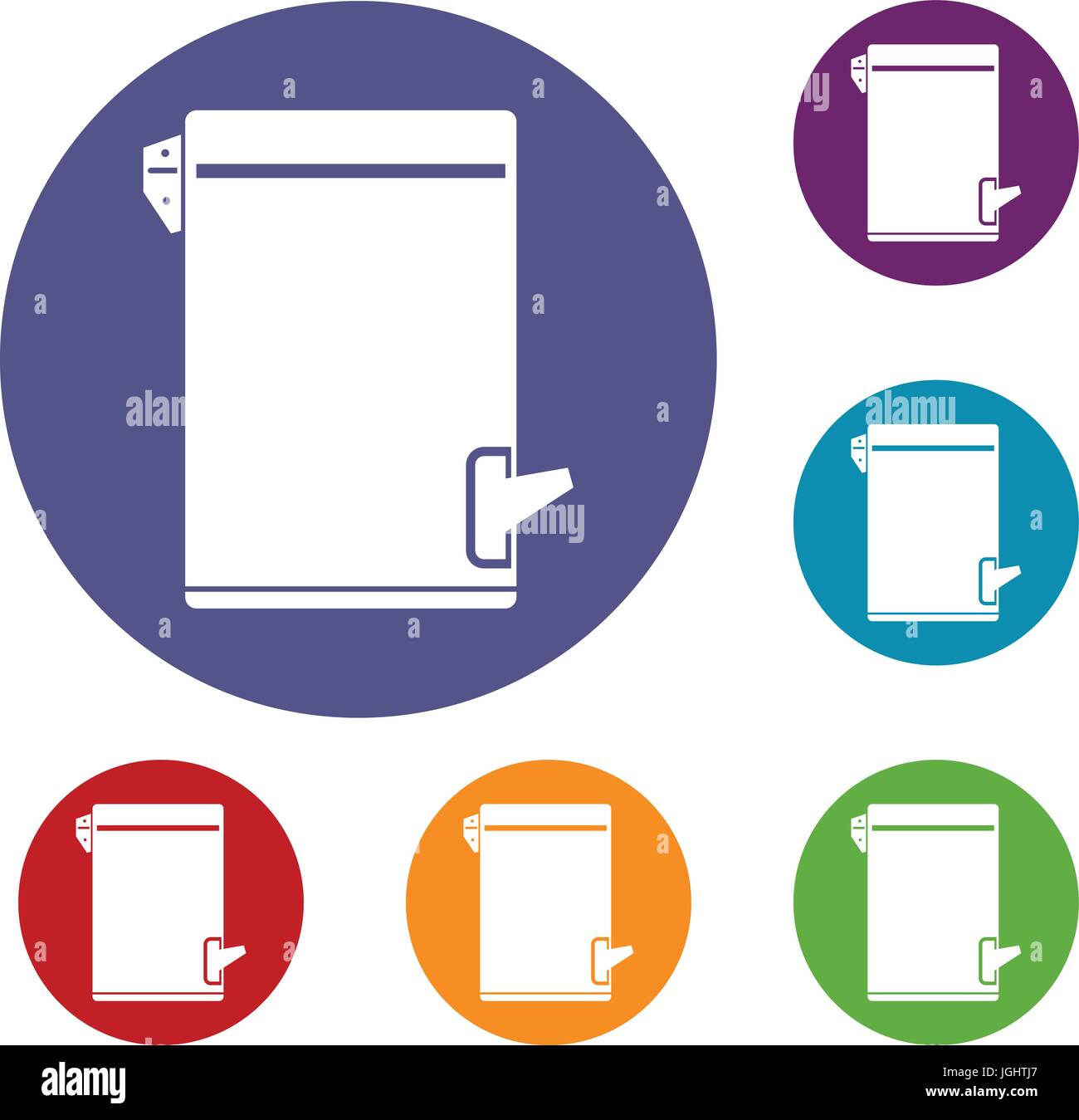 Trash can icons set Stock Vector Image & Art - Alamy