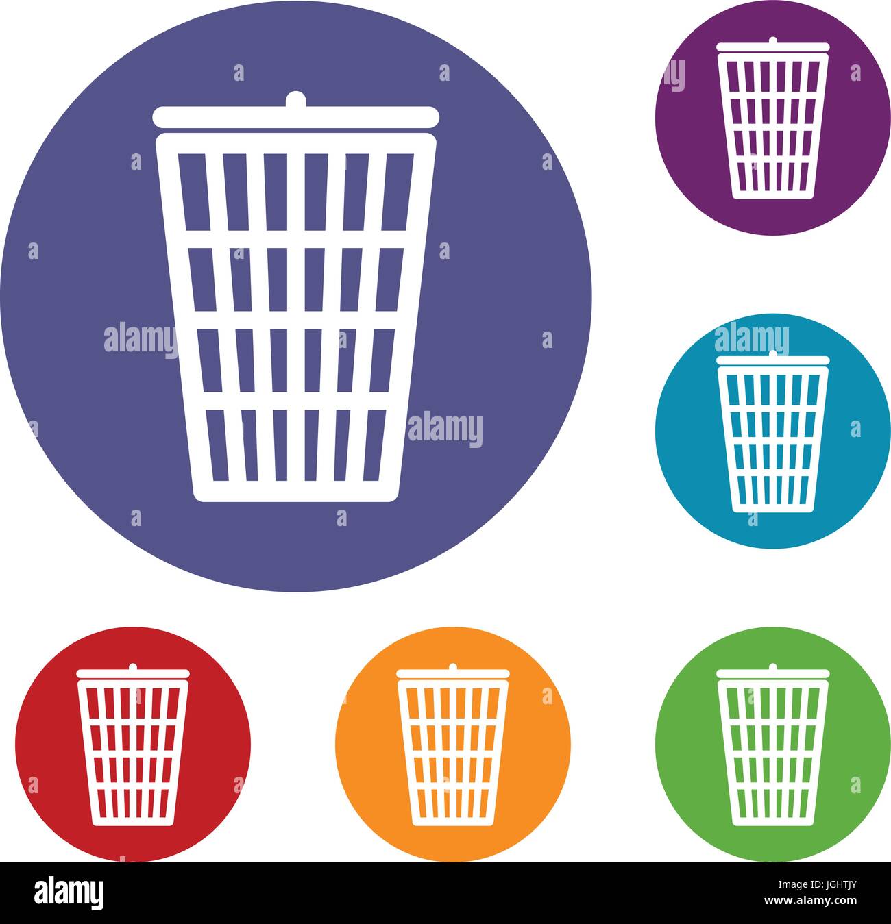 Trash can icons set Stock Vector Image & Art - Alamy