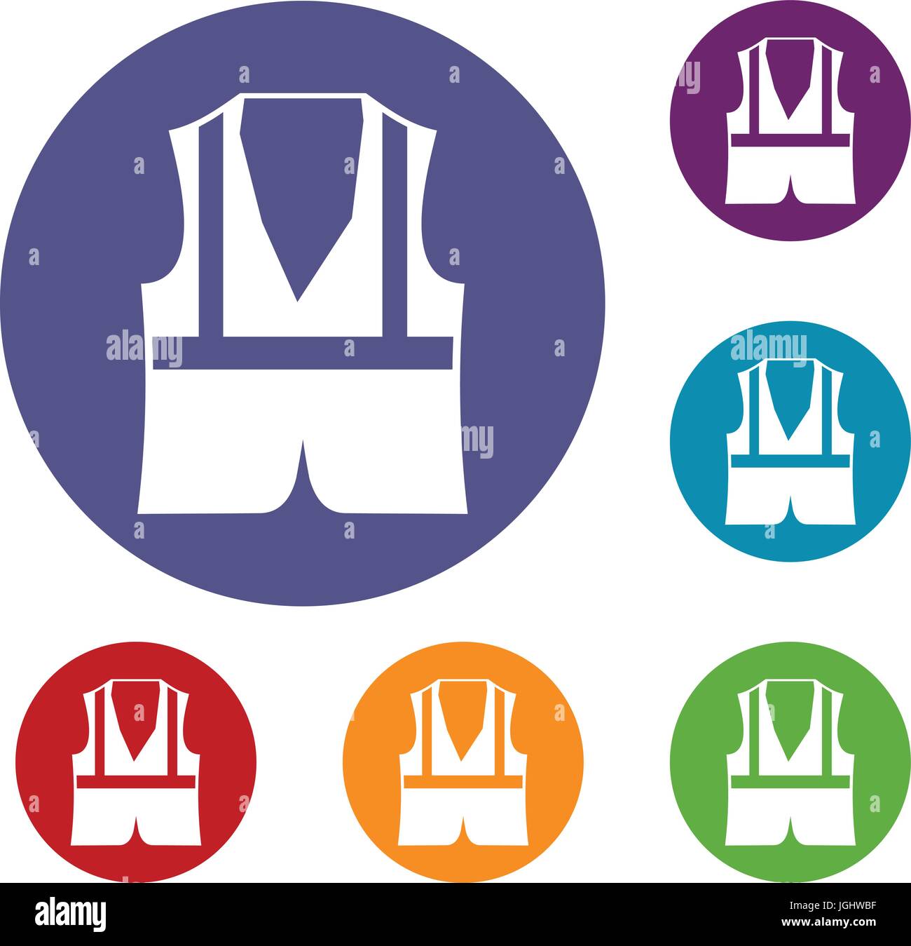 Vest icons set Stock Vector Image & Art - Alamy