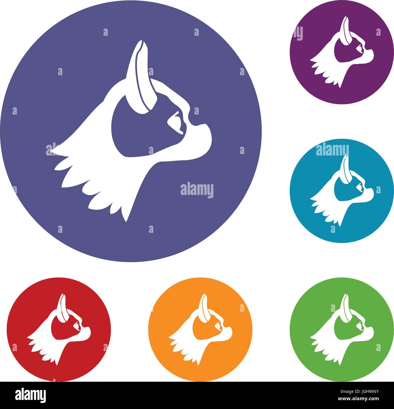 Pug dog icons set Stock Vector Image & Art - Alamy