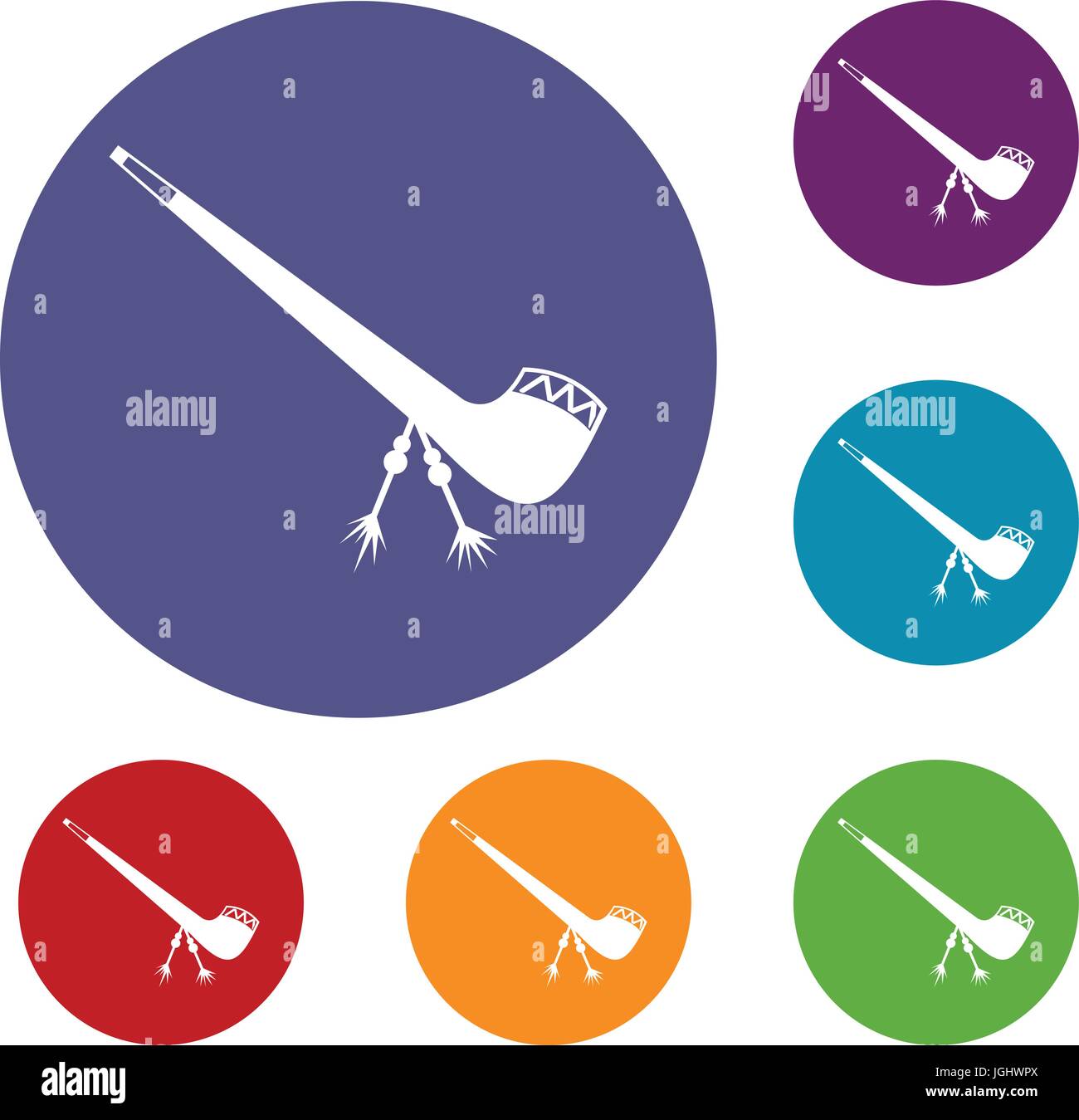 Smoking pipe icons set Stock Vector Image & Art - Alamy