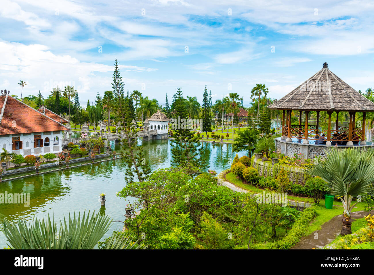 Bali Indonesia May 3 2017 Taman Ujung Water Palace Is